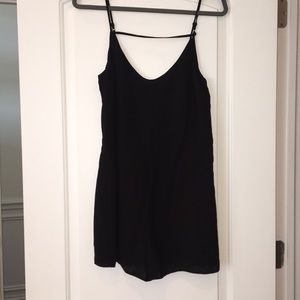 Olive and oak black romper